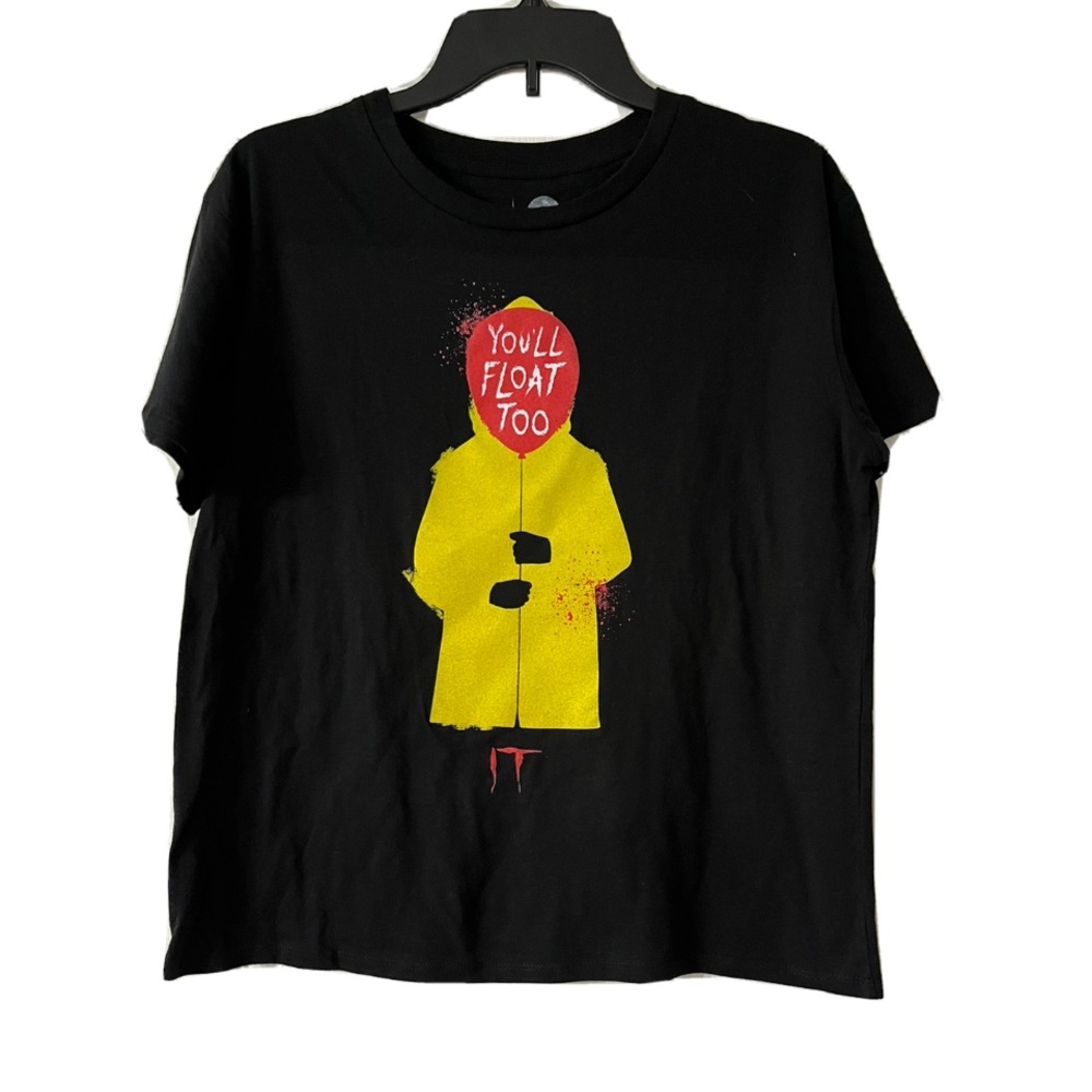 It Movie Women’s Black Shirt Medium “you’ll Float Too”. 50% cotton, 40%